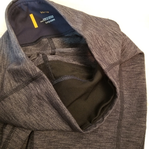 {XS} Lucy Athletic Heathered Navy Blue Yoga Pant - Picture 7 of 8